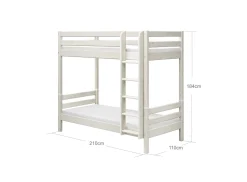 FLEXA Bunk Beds*Bunk bed w. extra height and straight ladder