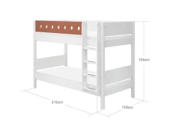 FLEXA Bunk Beds*Bunk bed w. straight ladder