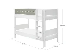 FLEXA Bunk Beds*Bunk bed w. straight ladder