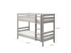 FLEXA Bunk Beds*Bunk bed with straight ladder