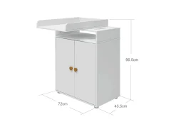 FLEXA Changing Tables*Changing table, 2 doors