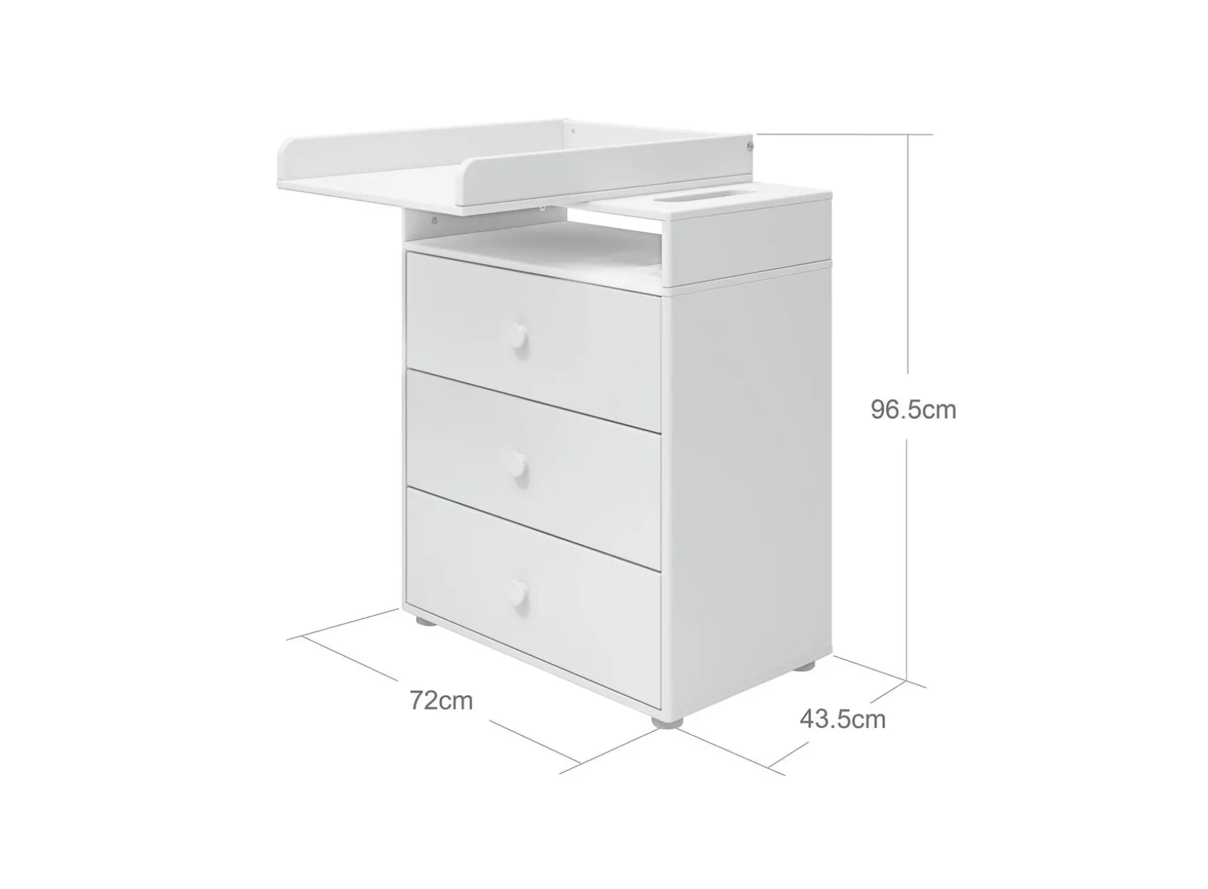 FLEXA Changing Tables*Changing table, 3 drawers