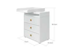 FLEXA Changing Tables*Changing table, 3 drawers