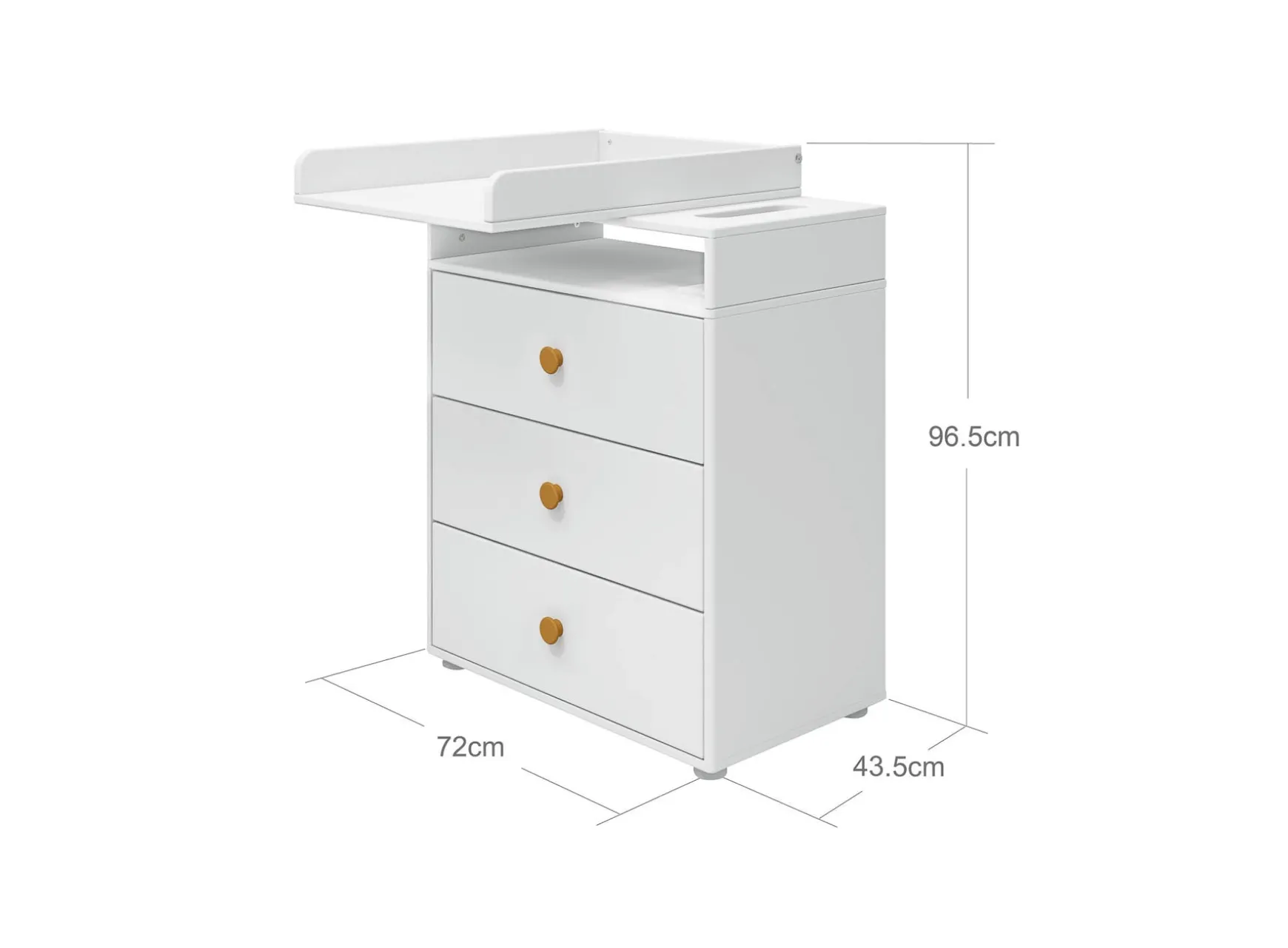 FLEXA Changing Tables*Changing table, 3 drawers