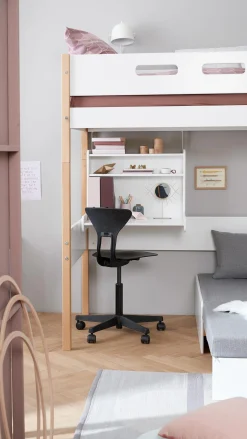 FLEXA Desks|High Bed Desks*Click-on desk with shelf
