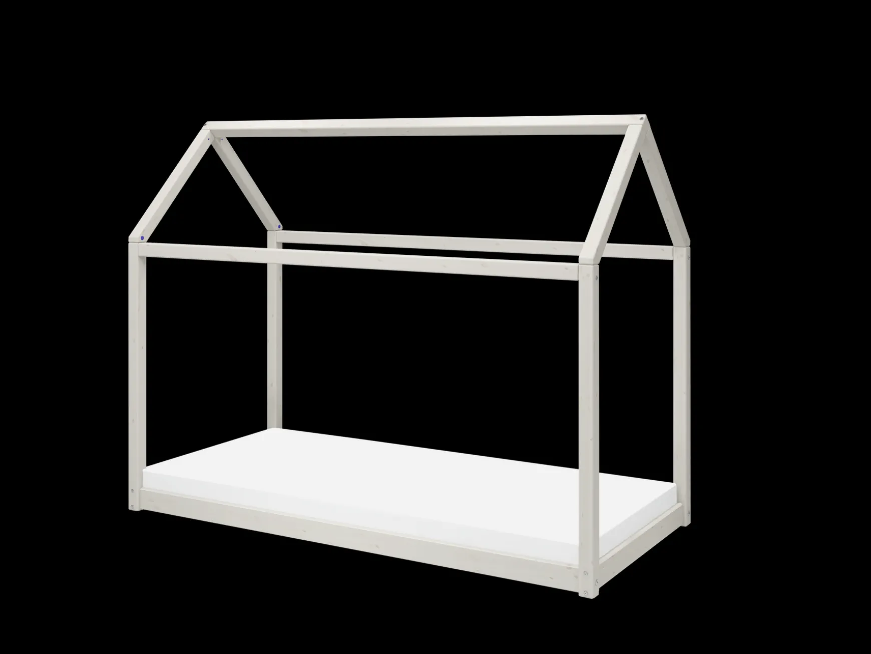 FLEXA House Beds|Single Beds*COTTAGE Single bed, White Washed Pine, 90x200 cm