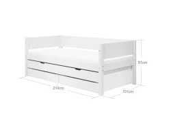 FLEXA Beds With Pull-Out Bed|Beds With Drawers*Daybed