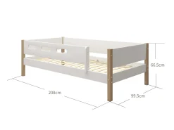 FLEXA Single Beds*Daybed w/ safety rail