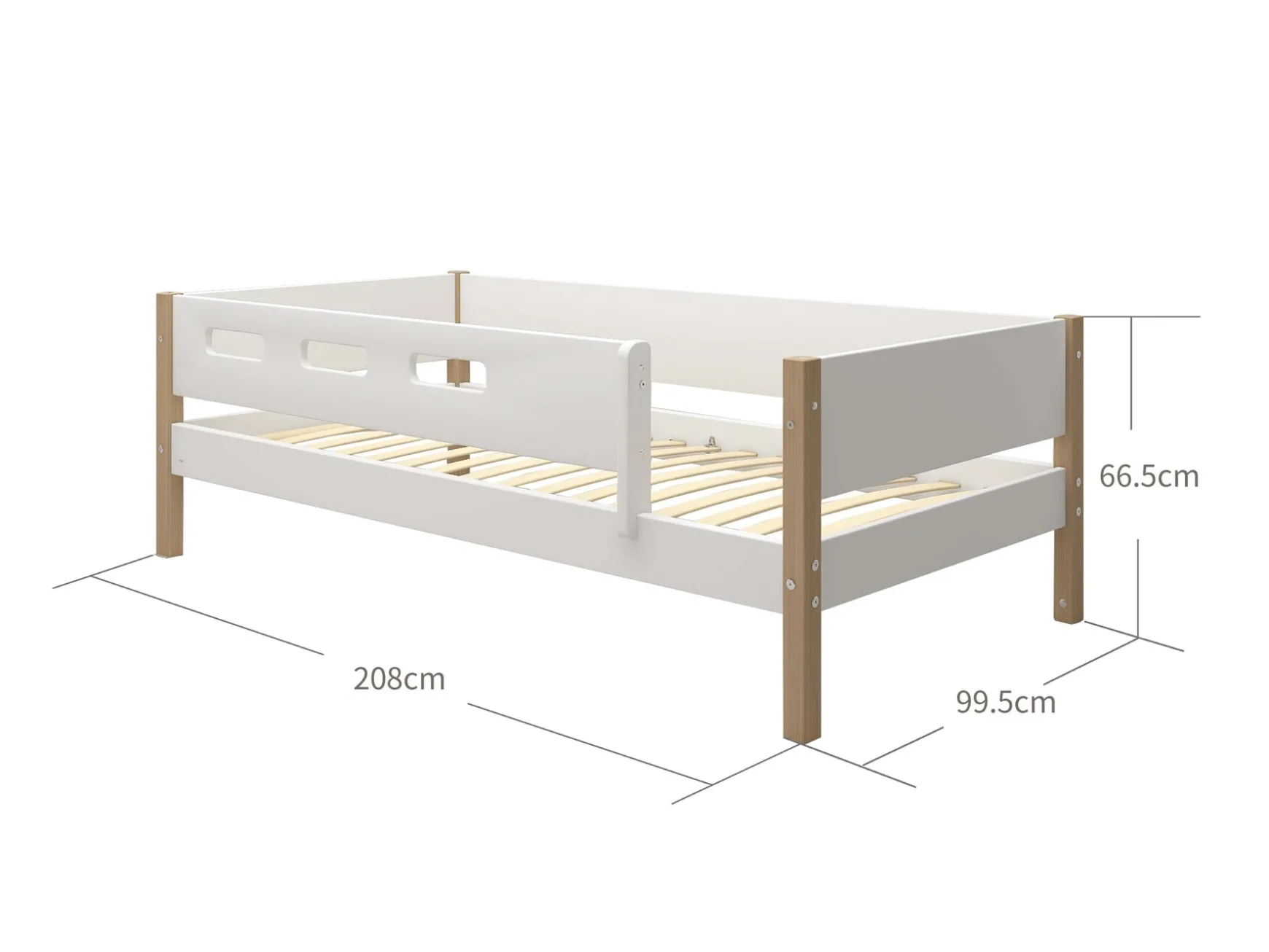 FLEXA Single Beds*Daybed w/ safety rail
