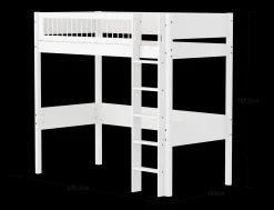 FLEXA High Beds*High bed w. straight ladder