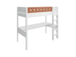 FLEXA Beds With Desk|High Beds*High bed w. straight ladder and desk