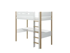 FLEXA Beds With Desk|High Beds*High bed w. straight ladder and desk