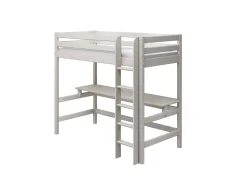 FLEXA Beds With Desk|High Beds*High bed w. straight ladder and desk