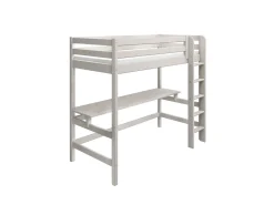 FLEXA Beds With Desk|High Beds*High bed w. straight ladder and desk