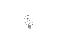 FLEXA Spare Parts And Fittings*L Shaped Plastic Part