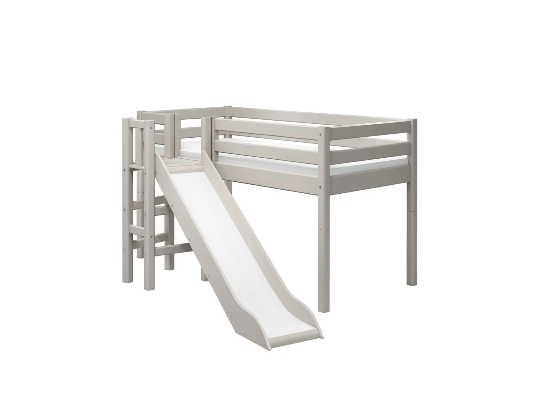 FLEXA Beds With Slide|Mid High Beds*Mid-high bed w. platform and slide