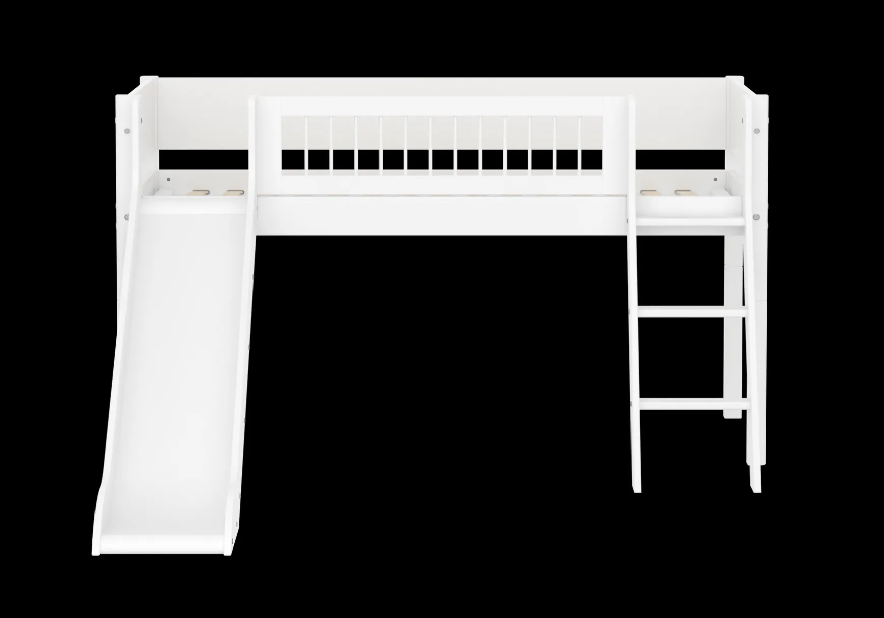 FLEXA Mid High Beds*Mid-high bed w. slanting ladder and slide