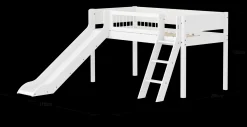 FLEXA Mid High Beds*Mid-high bed w. slanting ladder and slide