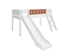 FLEXA Mid High Beds|Beds With Slide*Mid-high bed w. slanting ladder and slide