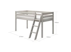 FLEXA Mid High Beds*Mid-high bed w. slanting ladder