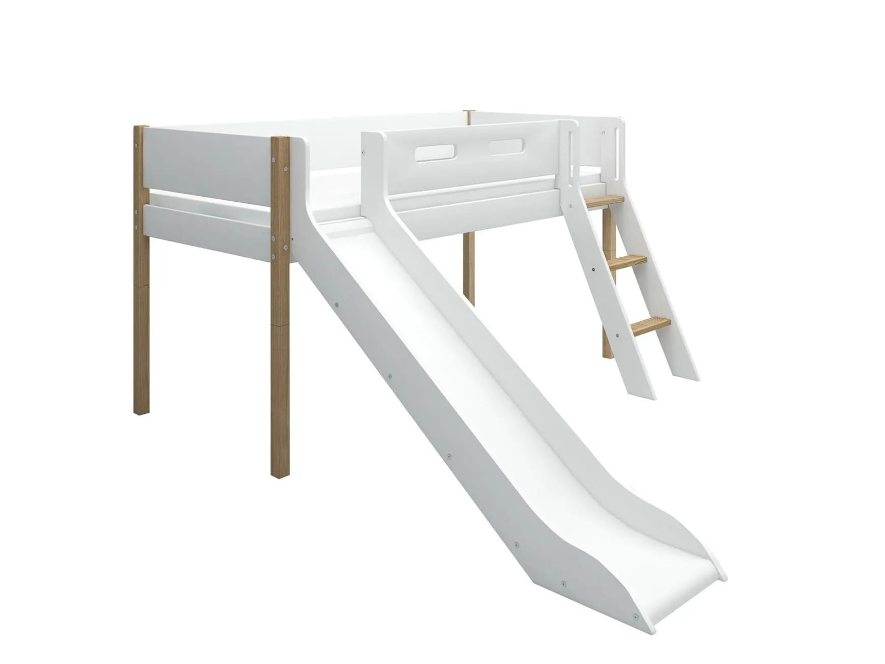 FLEXA Beds With Slide|Mid High Beds*Mid-high bed w. slide