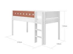 FLEXA Mid High Beds*Mid-high bed w. straight ladder