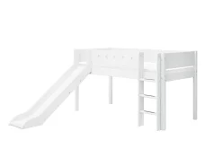 FLEXA Beds With Slide|Mid High Beds*Mid-high bed w. straight ladder and slide
