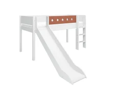 FLEXA Beds With Slide|Mid High Beds*Mid-high bed w. straight ladder and slide
