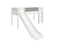 FLEXA Beds With Slide|Mid High Beds*Mid-high bed w. straight ladder and slide