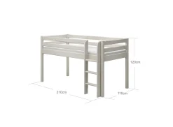 FLEXA Mid High Beds*Mid-high bed w. straight ladder