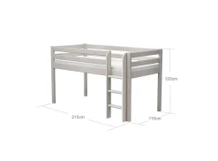 FLEXA Mid High Beds*Mid-high bed w. straight ladder