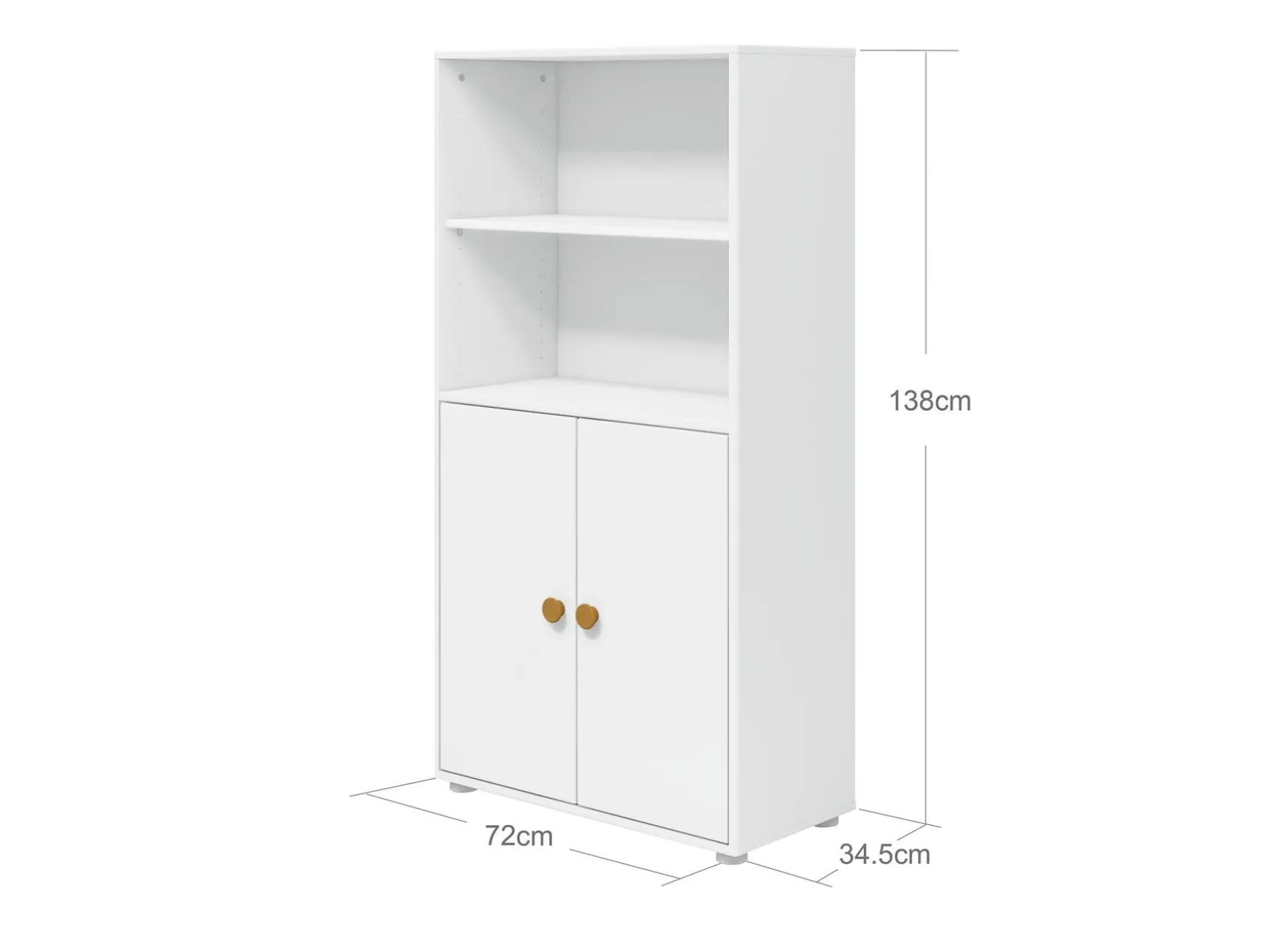 FLEXA Bookcases|Bookcases*Midi bookcase, 2 doors