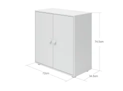 FLEXA Bookcases|Bookcases*Mini bookcase, 2 doors