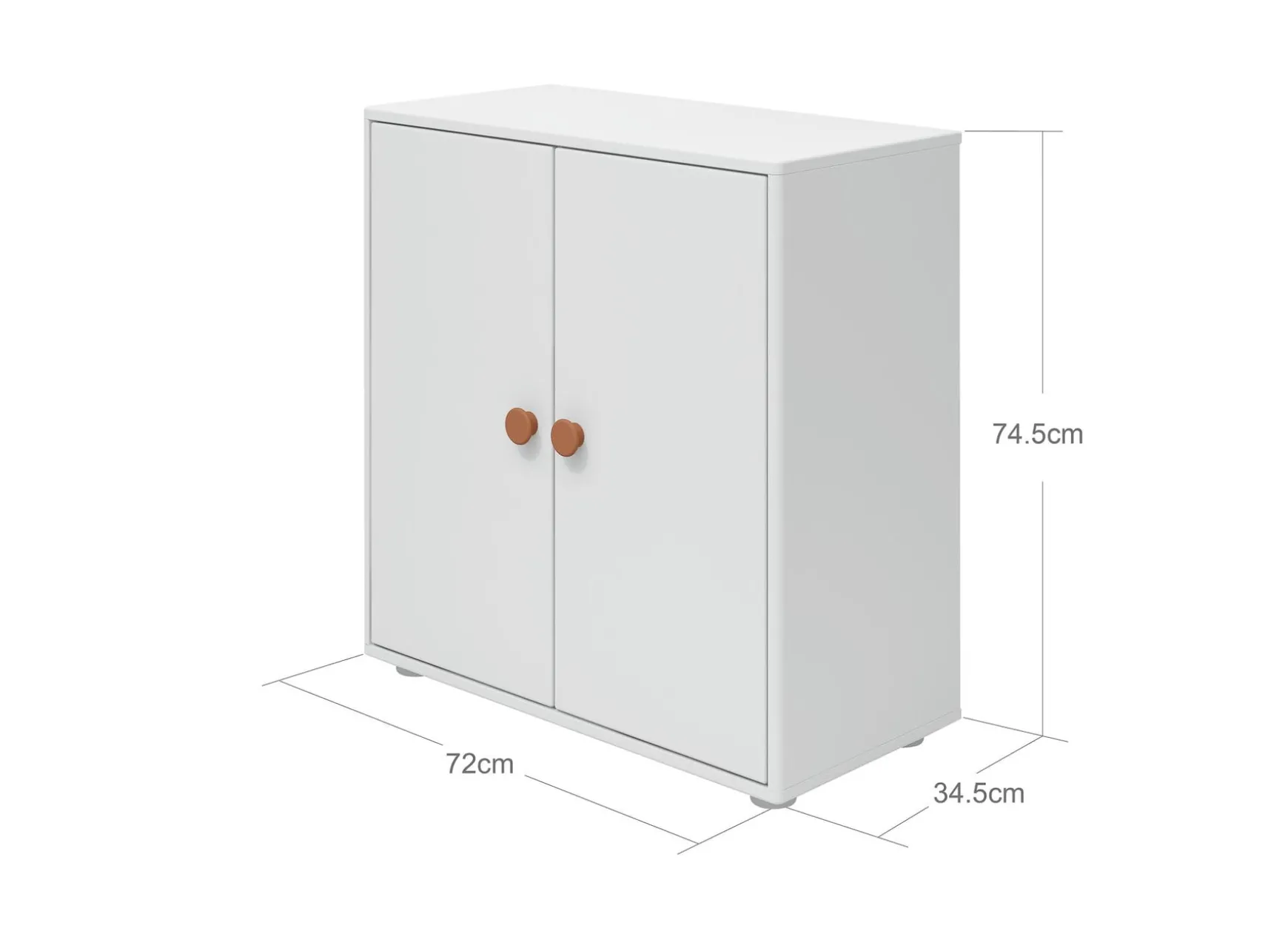 FLEXA Bookcases|Bookcases*Mini bookcase, 2 doors