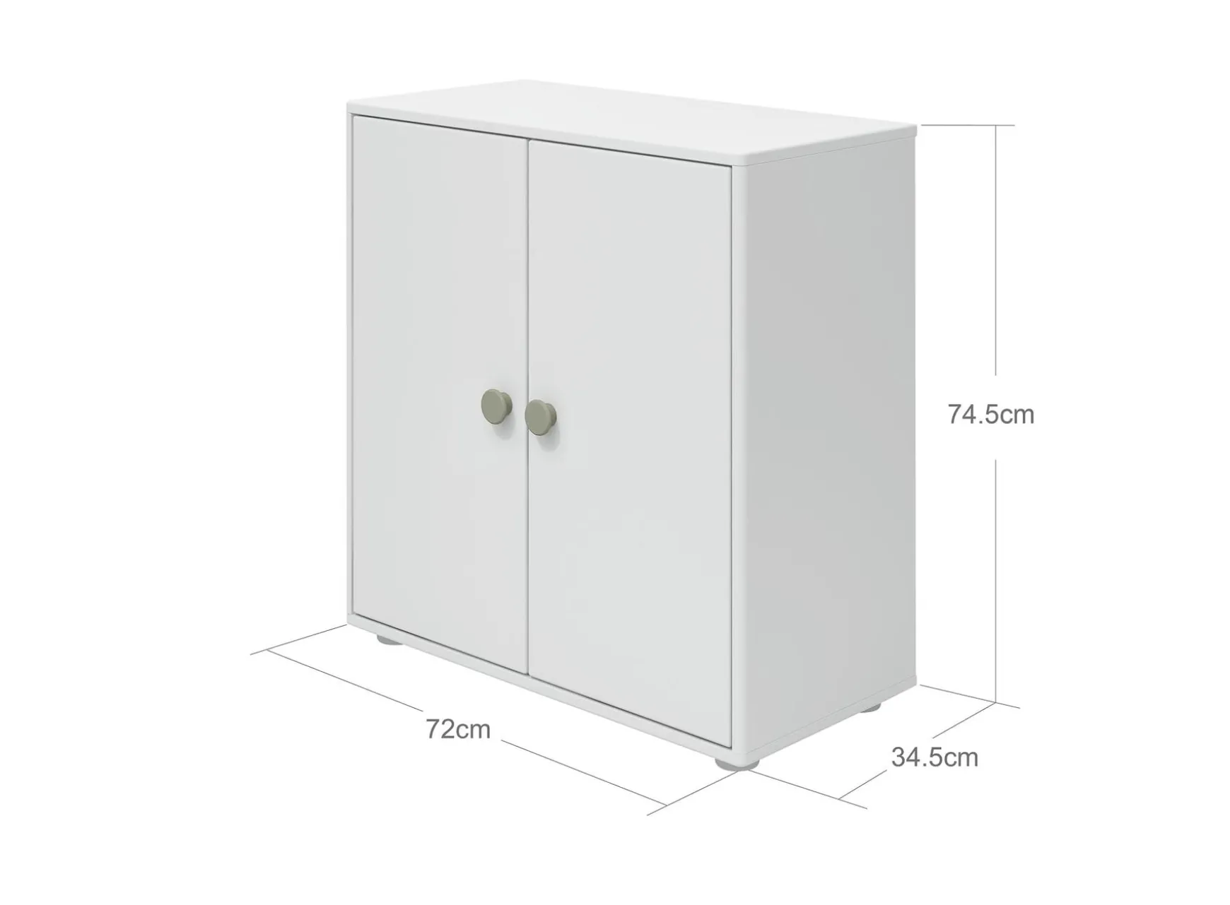 FLEXA Bookcases|Bookcases*Mini bookcase, 2 doors