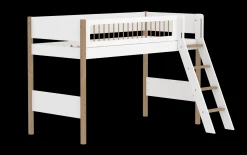 FLEXA Mid High Beds*Semi-high bed w. slanting ladder