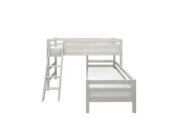 FLEXA Bunk Beds|Mid High Beds*Semi-high bed w. slanting ladder