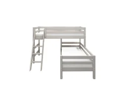 FLEXA Bunk Beds|Mid High Beds*Semi-high bed w. slanting ladder