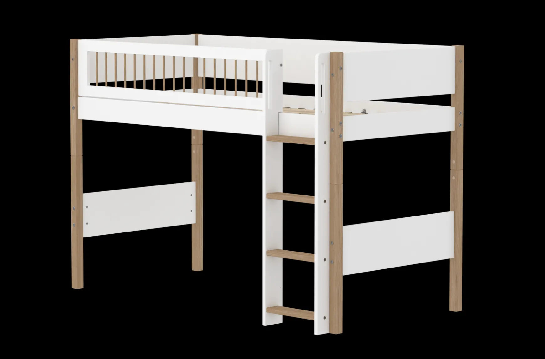 FLEXA Mid High Beds*Semi-high bed w. straight ladder