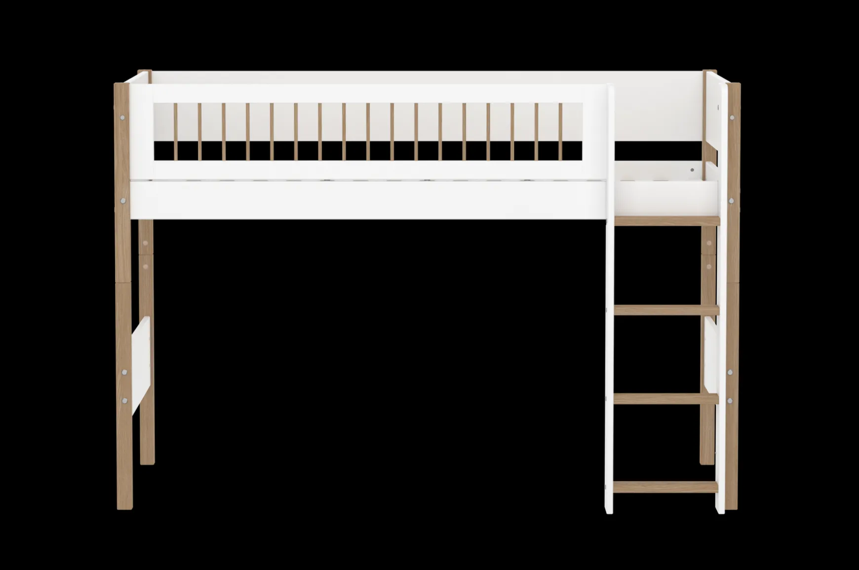 FLEXA Mid High Beds*Semi-high bed w. straight ladder