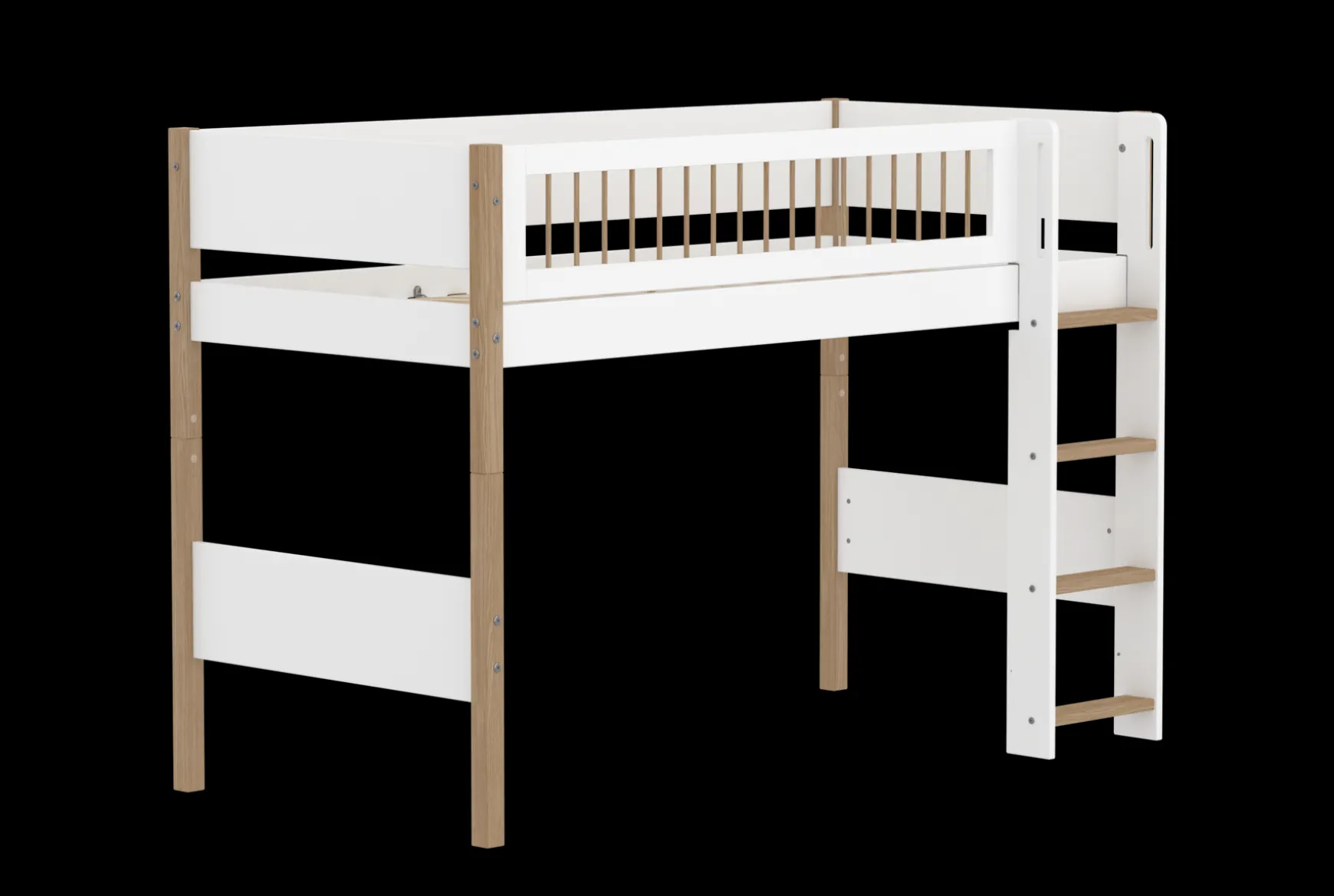 FLEXA Mid High Beds*Semi-high bed w. straight ladder