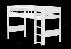 FLEXA Mid High Beds*Semi-high bed w. straight ladder