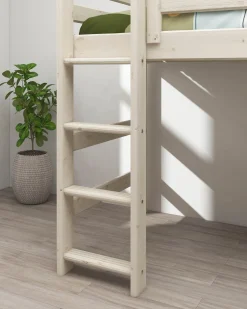 FLEXA Bunk Beds|Mid High Beds*Semi-high bed w. straight ladder