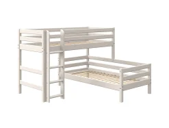 FLEXA Bunk Beds|Mid High Beds*Semi-high bed w. straight ladder