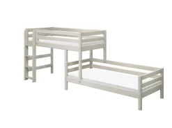 FLEXA Bunk Beds|Mid High Beds*Semi-high bed w. straight ladder