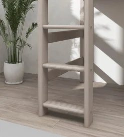 FLEXA Bunk Beds|Mid High Beds*Semi-high bed w. straight ladder