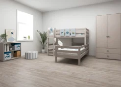 FLEXA Bunk Beds|Mid High Beds*Semi-high bed w. straight ladder