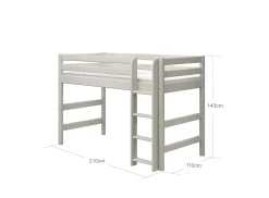 FLEXA Mid High Beds*Semi-high bed w. straight ladder