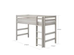 FLEXA Mid High Beds*Semi-high bed w. straight ladder