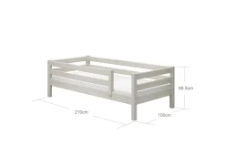 FLEXA Single Beds*Single bed with safety rail